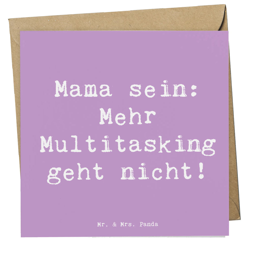 Deluxe Karte Spruch Mama Multitasking Karte, Grußkarte, Klappkarte, Einladungskarte, Glückwunschkarte, Hochzeitskarte, Geburtstagskarte, Hochwertige Grußkarte, Hochwertige Klappkarte, Familie, Vatertag, Muttertag, Bruder, Schwester, Mama, Papa, Oma, Opa