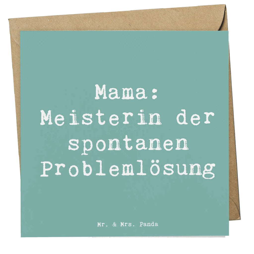 Deluxe Karte Spruch Mama Meisterin Karte, Grußkarte, Klappkarte, Einladungskarte, Glückwunschkarte, Hochzeitskarte, Geburtstagskarte, Hochwertige Grußkarte, Hochwertige Klappkarte, Familie, Vatertag, Muttertag, Bruder, Schwester, Mama, Papa, Oma, Opa