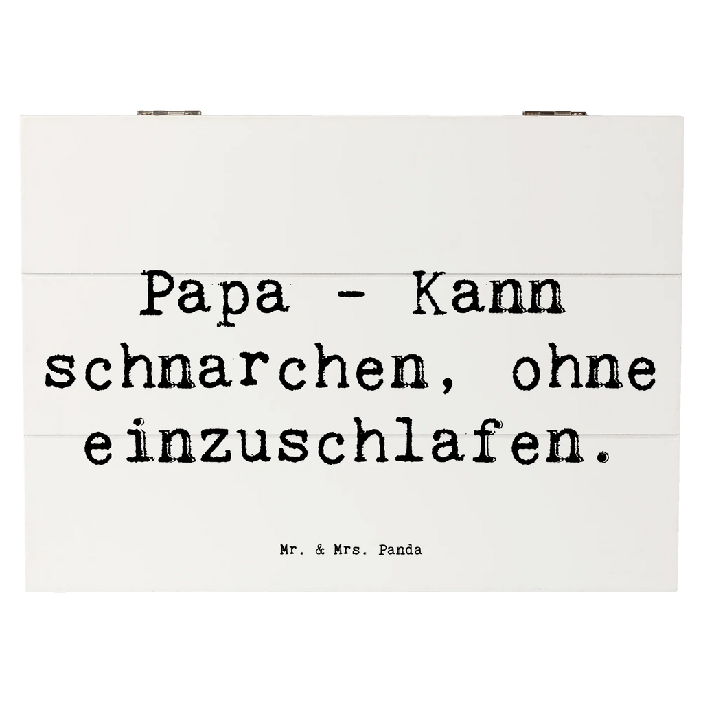 Holzkiste Spruch Papa Schnarchen Holzkiste, Kiste, Schatzkiste, Truhe, Schatulle, XXL, Erinnerungsbox, Erinnerungskiste, Dekokiste, Aufbewahrungsbox, Geschenkbox, Geschenkdose, Familie, Vatertag, Muttertag, Bruder, Schwester, Mama, Papa, Oma, Opa