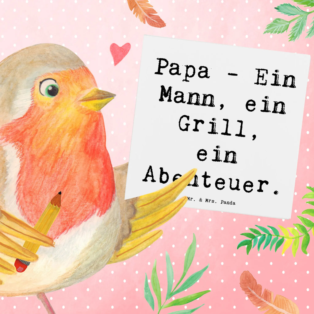 Deluxe Karte Spruch Papa Abenteuer Karte, Grußkarte, Klappkarte, Einladungskarte, Glückwunschkarte, Hochzeitskarte, Geburtstagskarte, Hochwertige Grußkarte, Hochwertige Klappkarte, Familie, Vatertag, Muttertag, Bruder, Schwester, Mama, Papa, Oma, Opa