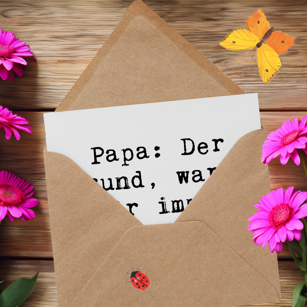 Deluxe Karte Spruch Papa Werkzeug Karte, Grußkarte, Klappkarte, Einladungskarte, Glückwunschkarte, Hochzeitskarte, Geburtstagskarte, Hochwertige Grußkarte, Hochwertige Klappkarte, Familie, Vatertag, Muttertag, Bruder, Schwester, Mama, Papa, Oma, Opa