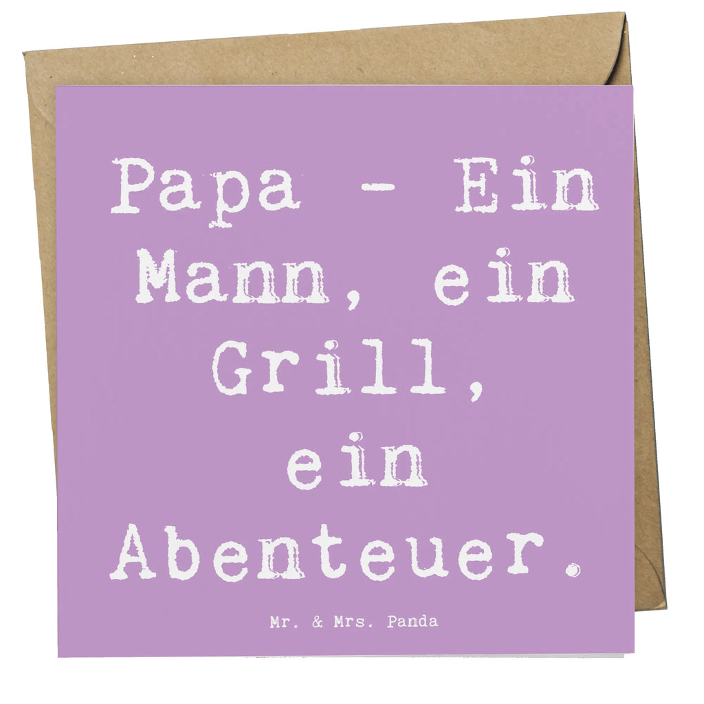 Deluxe Karte Spruch Papa Abenteuer Karte, Grußkarte, Klappkarte, Einladungskarte, Glückwunschkarte, Hochzeitskarte, Geburtstagskarte, Hochwertige Grußkarte, Hochwertige Klappkarte, Familie, Vatertag, Muttertag, Bruder, Schwester, Mama, Papa, Oma, Opa