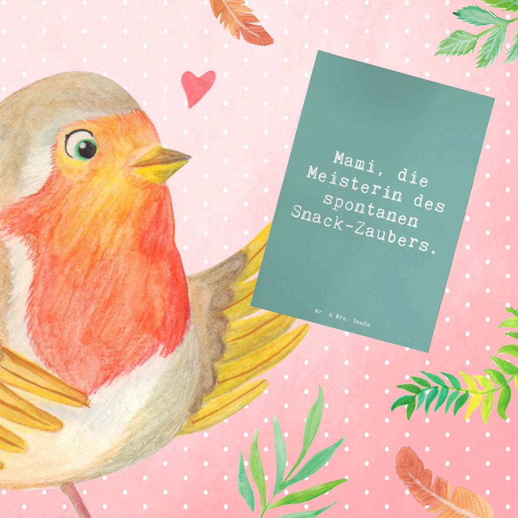 Grußkarte Spruch Mami Snack-Zauber Grußkarte, Klappkarte, Einladungskarte, Glückwunschkarte, Hochzeitskarte, Geburtstagskarte, Karte, Ansichtskarten, Familie, Vatertag, Muttertag, Bruder, Schwester, Mama, Papa, Oma, Opa