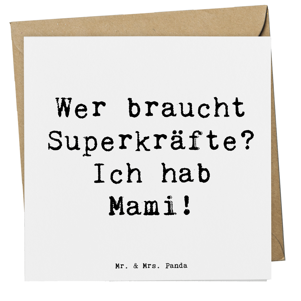 Deluxe Karte Spruch Mami Magie Karte, Grußkarte, Klappkarte, Einladungskarte, Glückwunschkarte, Hochzeitskarte, Geburtstagskarte, Hochwertige Grußkarte, Hochwertige Klappkarte, Familie, Vatertag, Muttertag, Bruder, Schwester, Mama, Papa, Oma, Opa