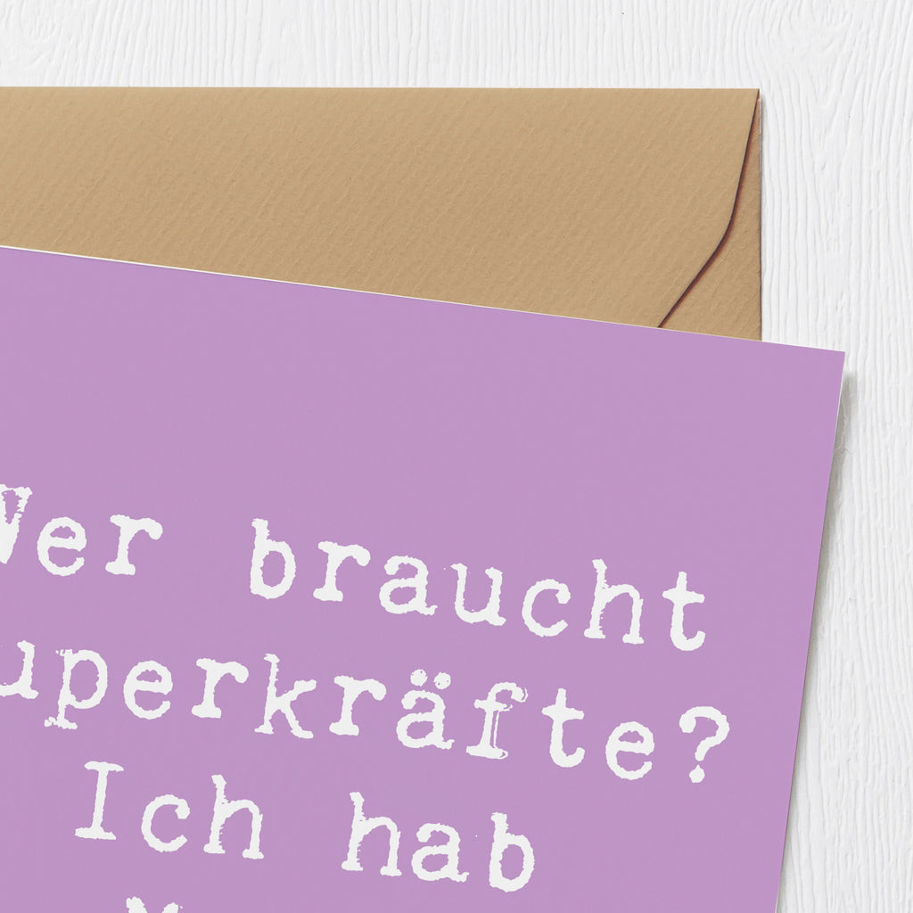 Deluxe Karte Spruch Mami Magie Karte, Grußkarte, Klappkarte, Einladungskarte, Glückwunschkarte, Hochzeitskarte, Geburtstagskarte, Hochwertige Grußkarte, Hochwertige Klappkarte, Familie, Vatertag, Muttertag, Bruder, Schwester, Mama, Papa, Oma, Opa