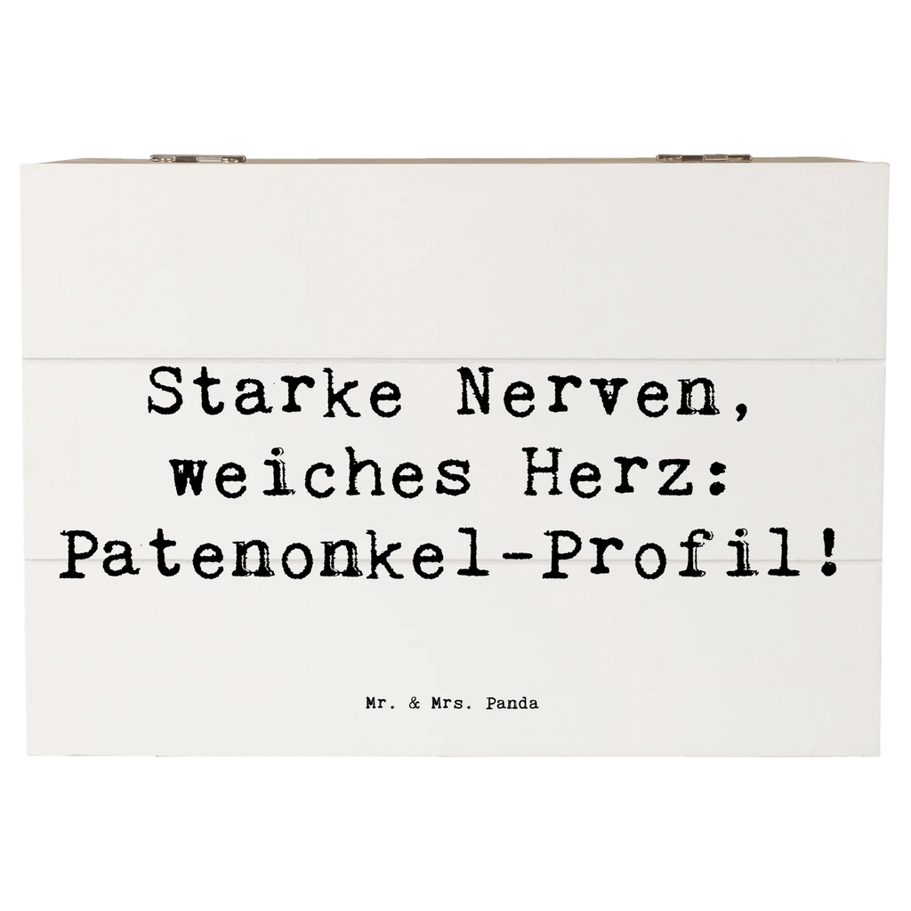 Holzkiste Spruch Starke Patenonkel Holzkiste, Kiste, Schatzkiste, Truhe, Schatulle, XXL, Erinnerungsbox, Erinnerungskiste, Dekokiste, Aufbewahrungsbox, Geschenkbox, Geschenkdose, Familie, Vatertag, Muttertag, Bruder, Schwester, Mama, Papa, Oma, Opa