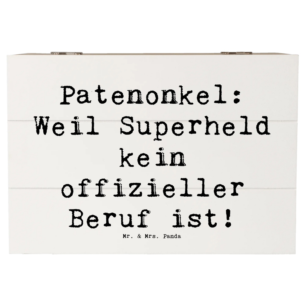 Holzkiste Spruch Patenonkel Superheld Holzkiste, Kiste, Schatzkiste, Truhe, Schatulle, XXL, Erinnerungsbox, Erinnerungskiste, Dekokiste, Aufbewahrungsbox, Geschenkbox, Geschenkdose, Familie, Vatertag, Muttertag, Bruder, Schwester, Mama, Papa, Oma, Opa