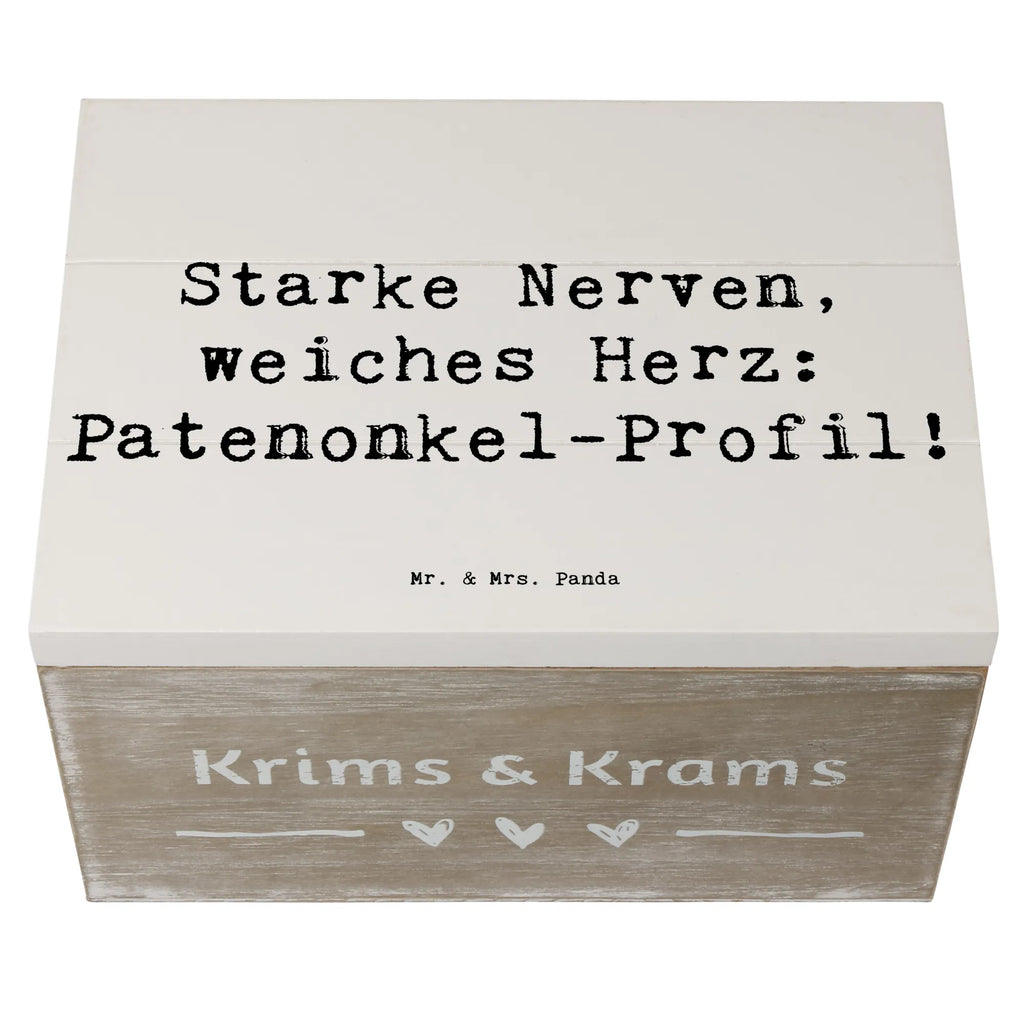 Holzkiste Spruch Starke Patenonkel Holzkiste, Kiste, Schatzkiste, Truhe, Schatulle, XXL, Erinnerungsbox, Erinnerungskiste, Dekokiste, Aufbewahrungsbox, Geschenkbox, Geschenkdose, Familie, Vatertag, Muttertag, Bruder, Schwester, Mama, Papa, Oma, Opa