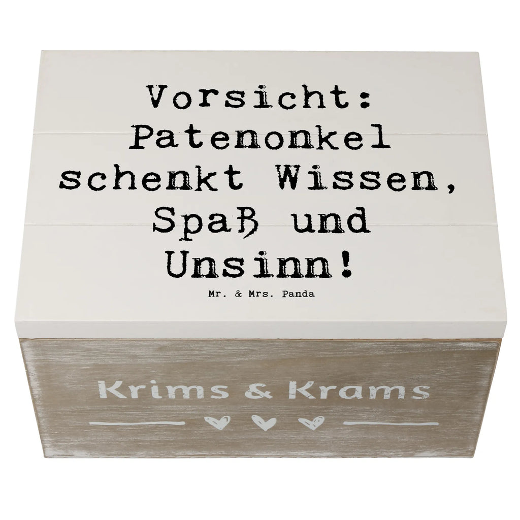 Holzkiste Spruch Patenonkel Wissen Spaß Holzkiste, Kiste, Schatzkiste, Truhe, Schatulle, XXL, Erinnerungsbox, Erinnerungskiste, Dekokiste, Aufbewahrungsbox, Geschenkbox, Geschenkdose, Familie, Vatertag, Muttertag, Bruder, Schwester, Mama, Papa, Oma, Opa