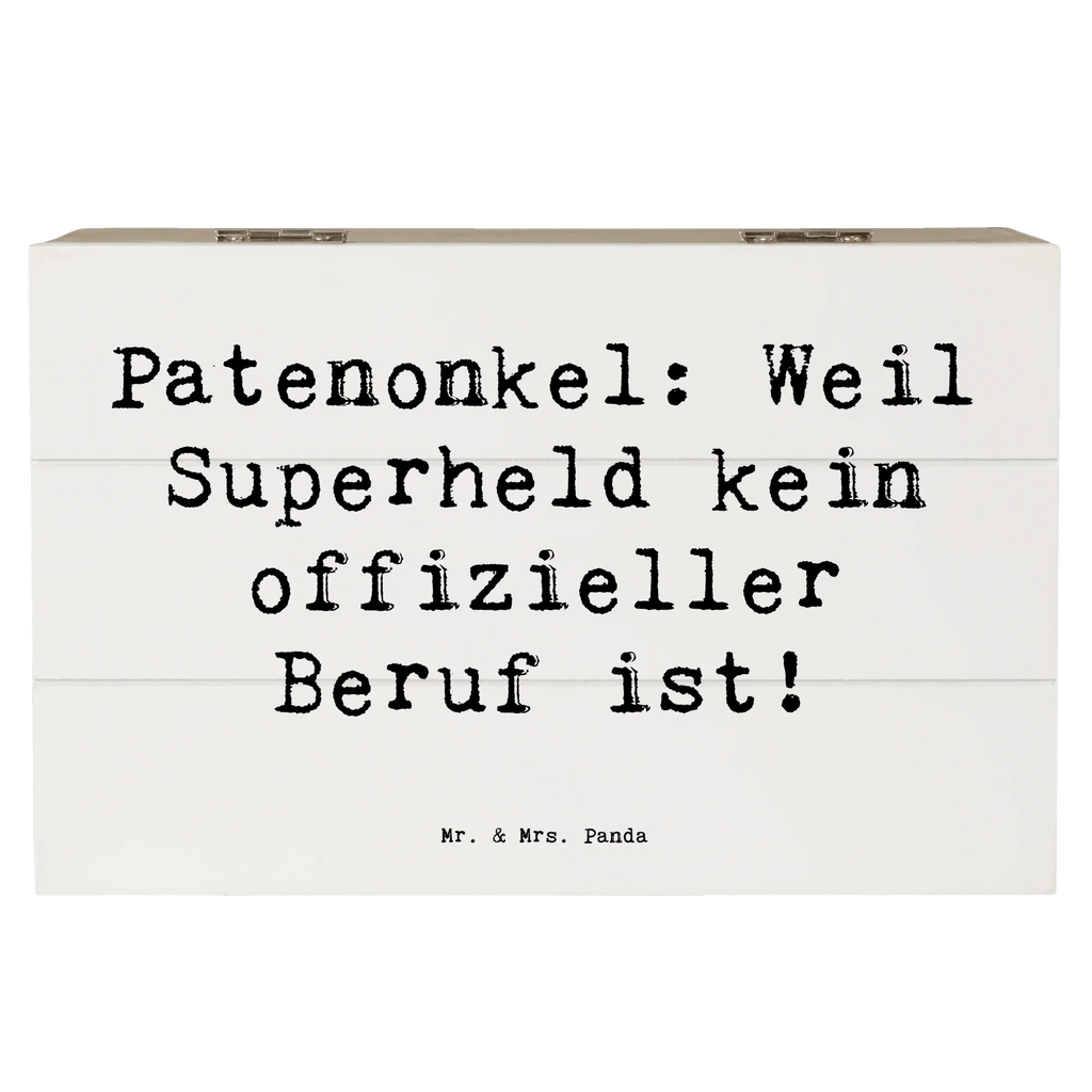 Holzkiste Spruch Patenonkel Superheld Holzkiste, Kiste, Schatzkiste, Truhe, Schatulle, XXL, Erinnerungsbox, Erinnerungskiste, Dekokiste, Aufbewahrungsbox, Geschenkbox, Geschenkdose, Familie, Vatertag, Muttertag, Bruder, Schwester, Mama, Papa, Oma, Opa