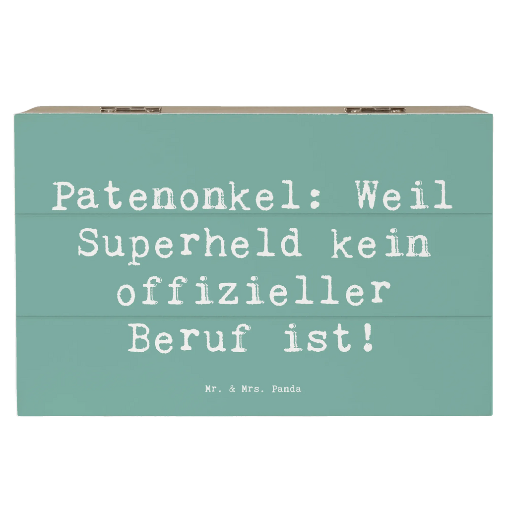 Holzkiste Spruch Patenonkel Superheld Holzkiste, Kiste, Schatzkiste, Truhe, Schatulle, XXL, Erinnerungsbox, Erinnerungskiste, Dekokiste, Aufbewahrungsbox, Geschenkbox, Geschenkdose, Familie, Vatertag, Muttertag, Bruder, Schwester, Mama, Papa, Oma, Opa