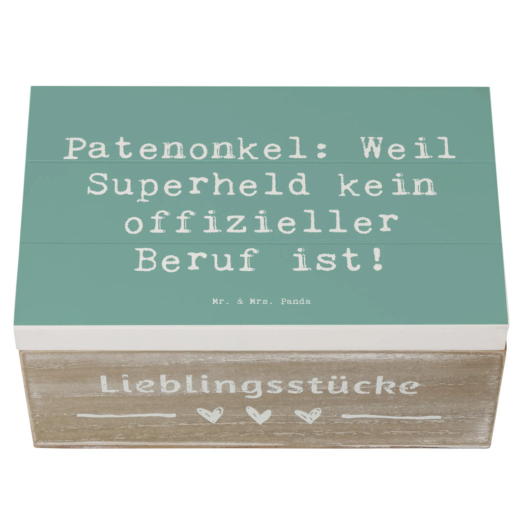 Holzkiste Spruch Patenonkel Superheld Holzkiste, Kiste, Schatzkiste, Truhe, Schatulle, XXL, Erinnerungsbox, Erinnerungskiste, Dekokiste, Aufbewahrungsbox, Geschenkbox, Geschenkdose, Familie, Vatertag, Muttertag, Bruder, Schwester, Mama, Papa, Oma, Opa