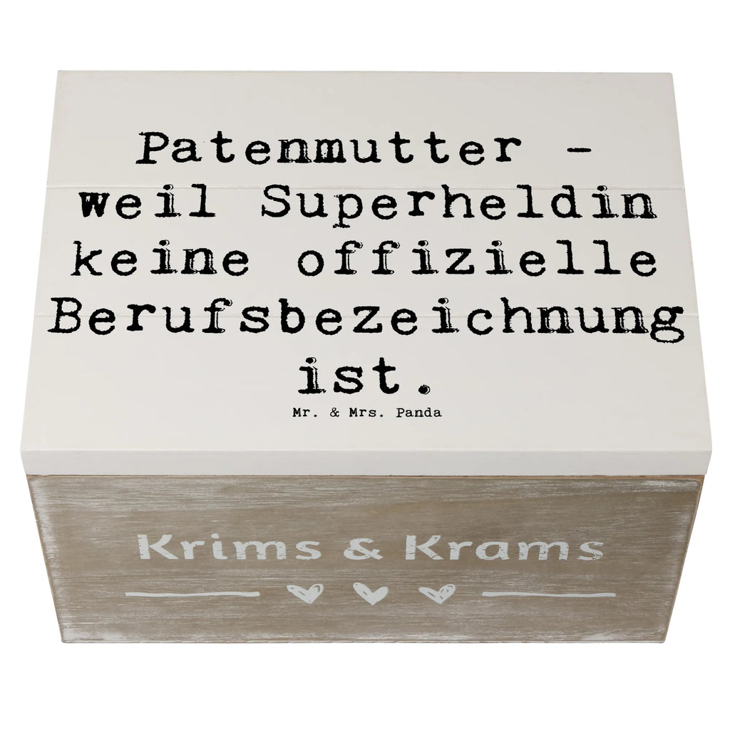 Holzkiste Spruch Patenmutter Superheldin Holzkiste, Kiste, Schatzkiste, Truhe, Schatulle, XXL, Erinnerungsbox, Erinnerungskiste, Dekokiste, Aufbewahrungsbox, Geschenkbox, Geschenkdose, Familie, Vatertag, Muttertag, Bruder, Schwester, Mama, Papa, Oma, Opa