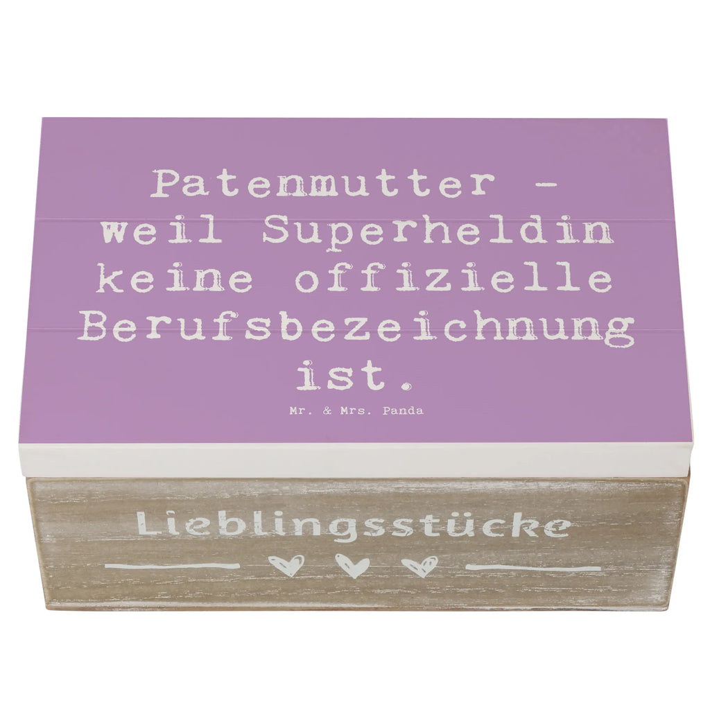 Holzkiste Spruch Patenmutter Superheldin Holzkiste, Kiste, Schatzkiste, Truhe, Schatulle, XXL, Erinnerungsbox, Erinnerungskiste, Dekokiste, Aufbewahrungsbox, Geschenkbox, Geschenkdose, Familie, Vatertag, Muttertag, Bruder, Schwester, Mama, Papa, Oma, Opa