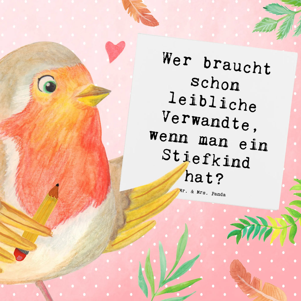 Deluxe Karte Spruch Stiefkindliebe Karte, Grußkarte, Klappkarte, Einladungskarte, Glückwunschkarte, Hochzeitskarte, Geburtstagskarte, Hochwertige Grußkarte, Hochwertige Klappkarte, Familie, Vatertag, Muttertag, Bruder, Schwester, Mama, Papa, Oma, Opa