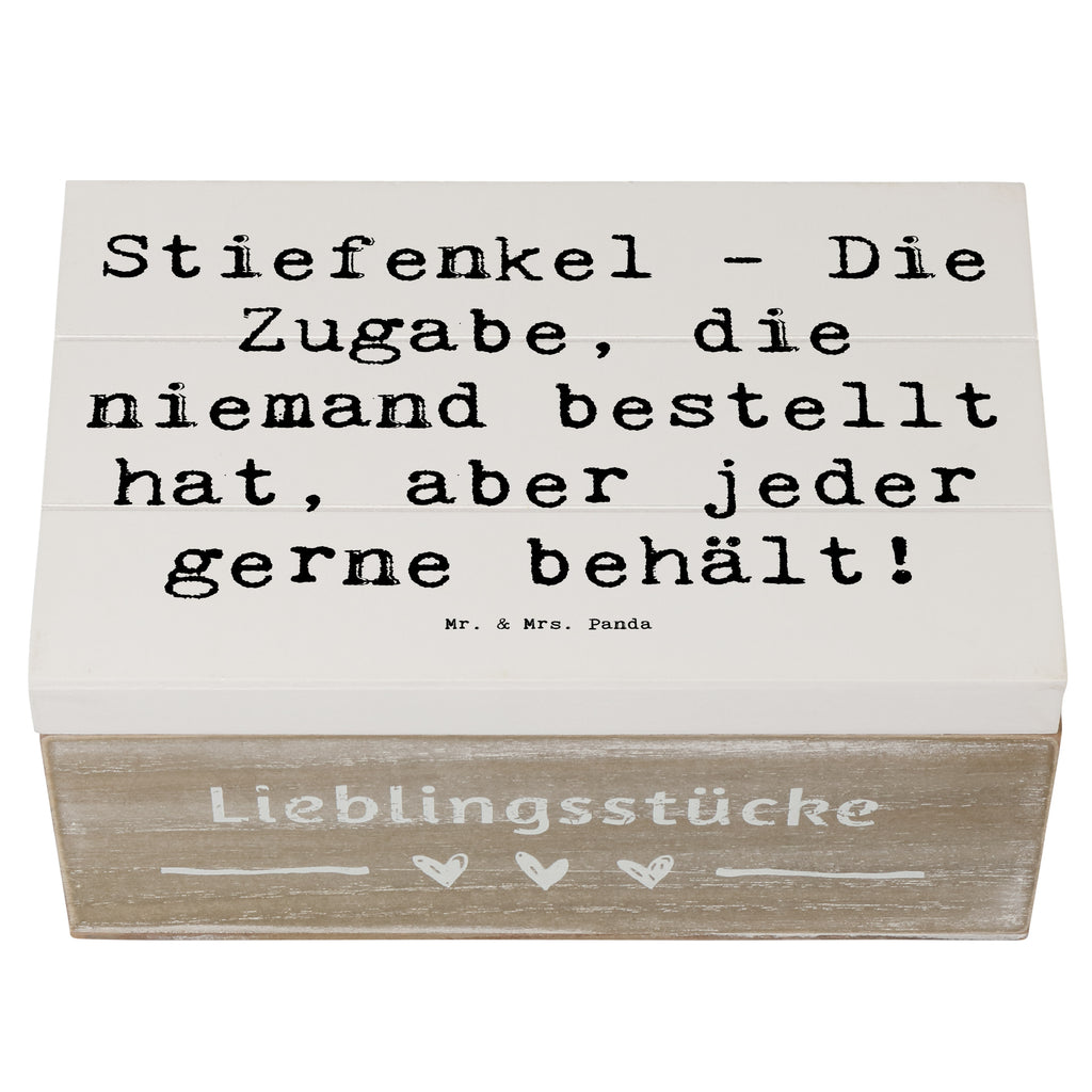 Holzkiste Spruch Stiefenkel Freude Holzkiste, Kiste, Schatzkiste, Truhe, Schatulle, XXL, Erinnerungsbox, Erinnerungskiste, Dekokiste, Aufbewahrungsbox, Geschenkbox, Geschenkdose, Familie, Vatertag, Muttertag, Bruder, Schwester, Mama, Papa, Oma, Opa