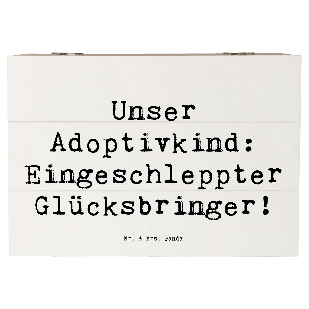 Holzkiste Spruch Adoptivkind Glücksbringer Holzkiste, Kiste, Schatzkiste, Truhe, Schatulle, XXL, Erinnerungsbox, Erinnerungskiste, Dekokiste, Aufbewahrungsbox, Geschenkbox, Geschenkdose, Familie, Vatertag, Muttertag, Bruder, Schwester, Mama, Papa, Oma, Opa