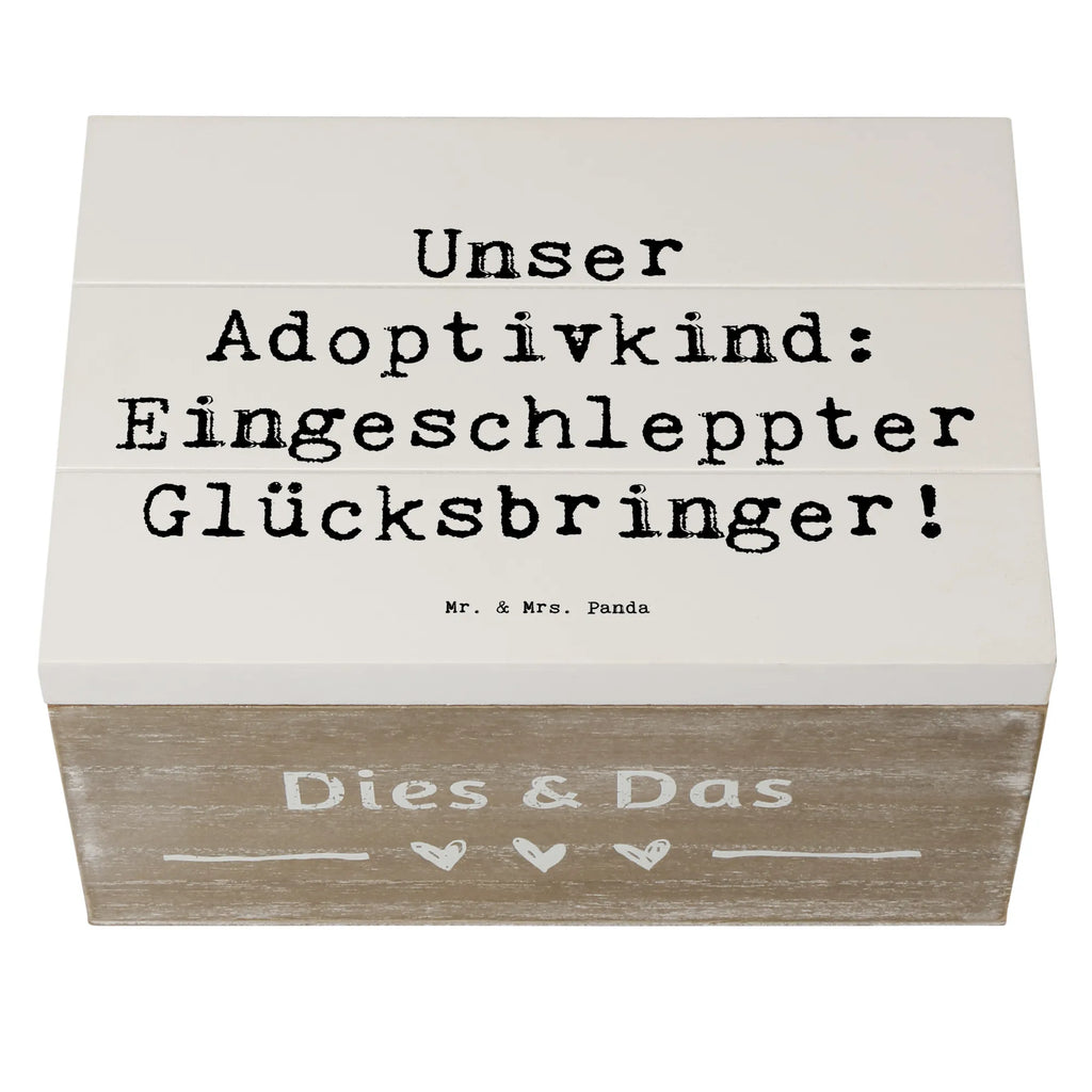 Holzkiste Spruch Adoptivkind Glücksbringer Holzkiste, Kiste, Schatzkiste, Truhe, Schatulle, XXL, Erinnerungsbox, Erinnerungskiste, Dekokiste, Aufbewahrungsbox, Geschenkbox, Geschenkdose, Familie, Vatertag, Muttertag, Bruder, Schwester, Mama, Papa, Oma, Opa