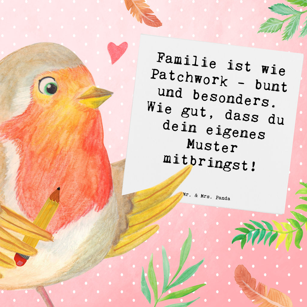 Deluxe Karte Spruch Adoptivkind Patchworkfamilie Karte, Grußkarte, Klappkarte, Einladungskarte, Glückwunschkarte, Hochzeitskarte, Geburtstagskarte, Hochwertige Grußkarte, Hochwertige Klappkarte, Familie, Vatertag, Muttertag, Bruder, Schwester, Mama, Papa, Oma, Opa