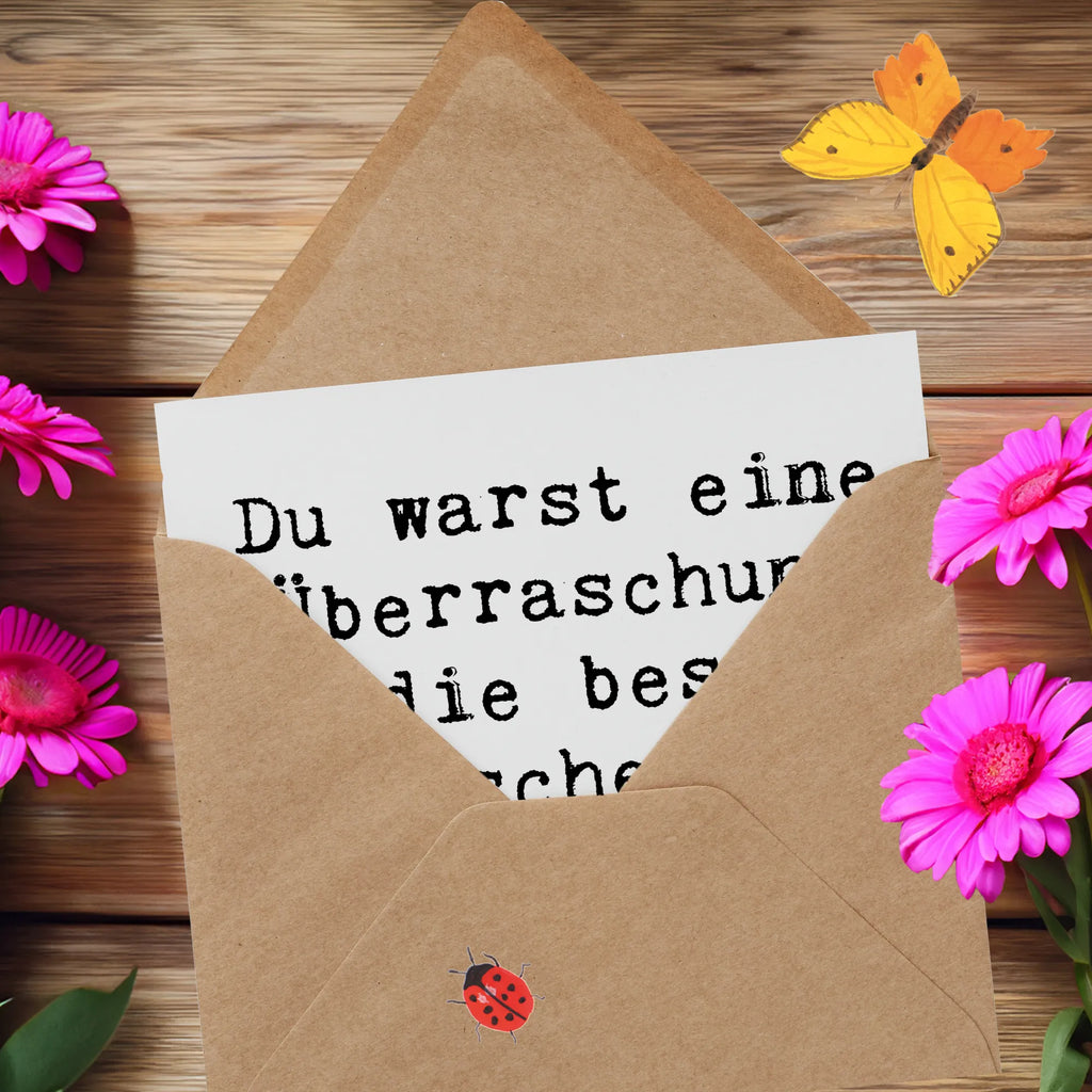 Deluxe Karte Spruch Überraschung Adoptivkind Karte, Grußkarte, Klappkarte, Einladungskarte, Glückwunschkarte, Hochzeitskarte, Geburtstagskarte, Hochwertige Grußkarte, Hochwertige Klappkarte, Familie, Vatertag, Muttertag, Bruder, Schwester, Mama, Papa, Oma, Opa