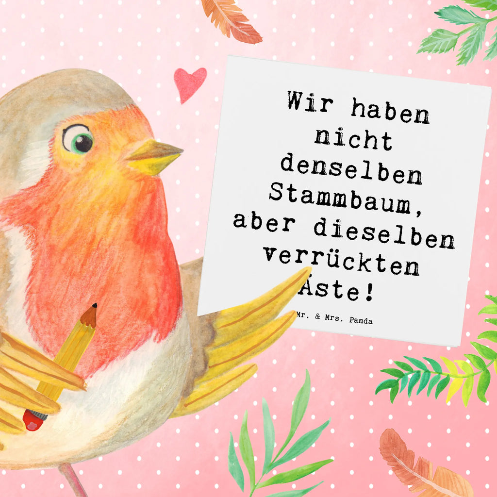 Deluxe Karte Spruch Adoptivkind Verrückte Äste Karte, Grußkarte, Klappkarte, Einladungskarte, Glückwunschkarte, Hochzeitskarte, Geburtstagskarte, Hochwertige Grußkarte, Hochwertige Klappkarte, Familie, Vatertag, Muttertag, Bruder, Schwester, Mama, Papa, Oma, Opa