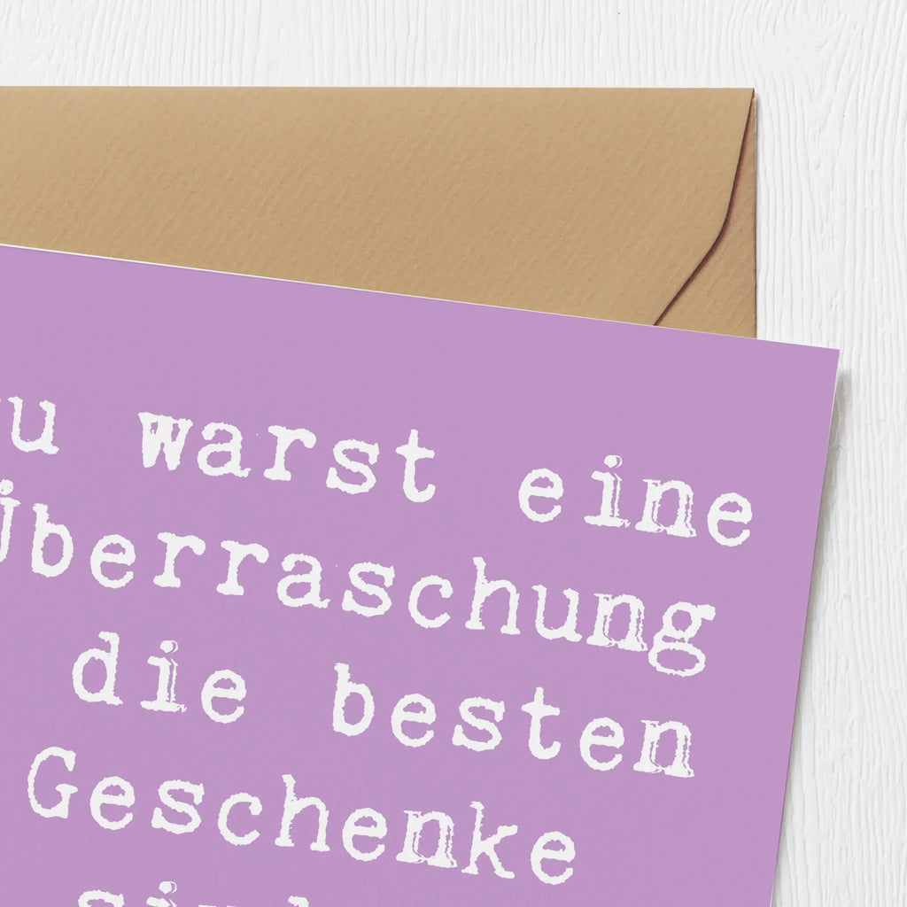 Deluxe Karte Spruch Überraschung Adoptivkind Karte, Grußkarte, Klappkarte, Einladungskarte, Glückwunschkarte, Hochzeitskarte, Geburtstagskarte, Hochwertige Grußkarte, Hochwertige Klappkarte, Familie, Vatertag, Muttertag, Bruder, Schwester, Mama, Papa, Oma, Opa