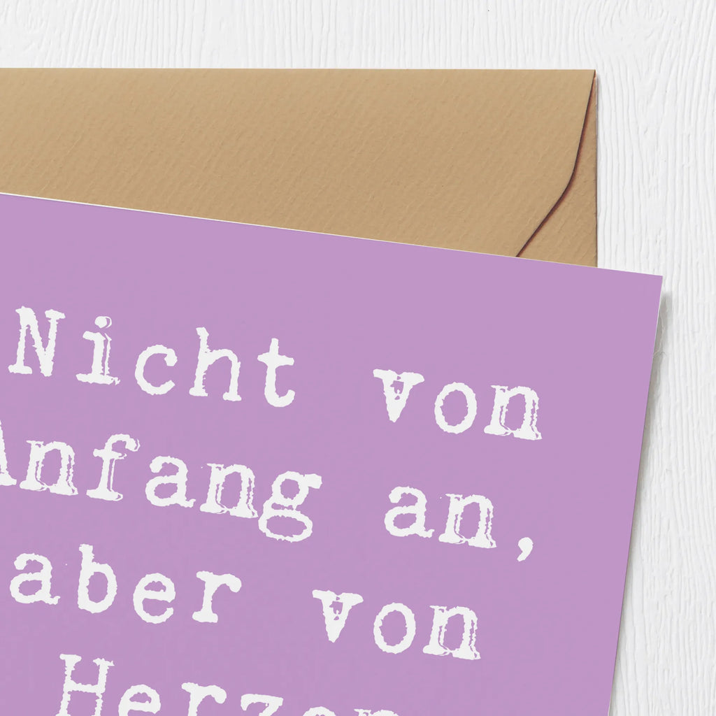 Deluxe Karte Spruch Adoptivkind von Herzen Karte, Grußkarte, Klappkarte, Einladungskarte, Glückwunschkarte, Hochzeitskarte, Geburtstagskarte, Hochwertige Grußkarte, Hochwertige Klappkarte, Familie, Vatertag, Muttertag, Bruder, Schwester, Mama, Papa, Oma, Opa