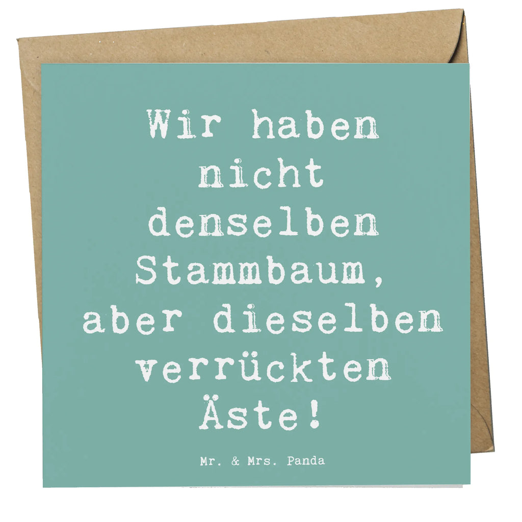 Deluxe Karte Spruch Adoptivkind Verrückte Äste Karte, Grußkarte, Klappkarte, Einladungskarte, Glückwunschkarte, Hochzeitskarte, Geburtstagskarte, Hochwertige Grußkarte, Hochwertige Klappkarte, Familie, Vatertag, Muttertag, Bruder, Schwester, Mama, Papa, Oma, Opa