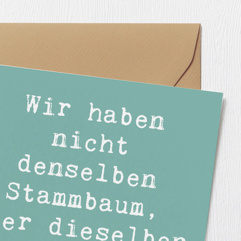 Deluxe Karte Spruch Adoptivkind Verrückte Äste Karte, Grußkarte, Klappkarte, Einladungskarte, Glückwunschkarte, Hochzeitskarte, Geburtstagskarte, Hochwertige Grußkarte, Hochwertige Klappkarte, Familie, Vatertag, Muttertag, Bruder, Schwester, Mama, Papa, Oma, Opa