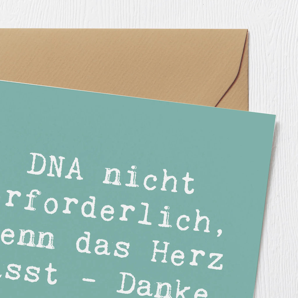 Deluxe Karte Spruch Liebe Adoptiveltern Karte, Grußkarte, Klappkarte, Einladungskarte, Glückwunschkarte, Hochzeitskarte, Geburtstagskarte, Hochwertige Grußkarte, Hochwertige Klappkarte, Familie, Vatertag, Muttertag, Bruder, Schwester, Mama, Papa, Oma, Opa