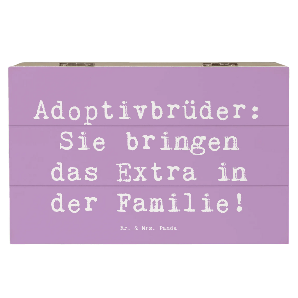 Holzkiste Spruch Adoptivbrüder Extra Holzkiste, Kiste, Schatzkiste, Truhe, Schatulle, XXL, Erinnerungsbox, Erinnerungskiste, Dekokiste, Aufbewahrungsbox, Geschenkbox, Geschenkdose, Familie, Vatertag, Muttertag, Bruder, Schwester, Mama, Papa, Oma, Opa