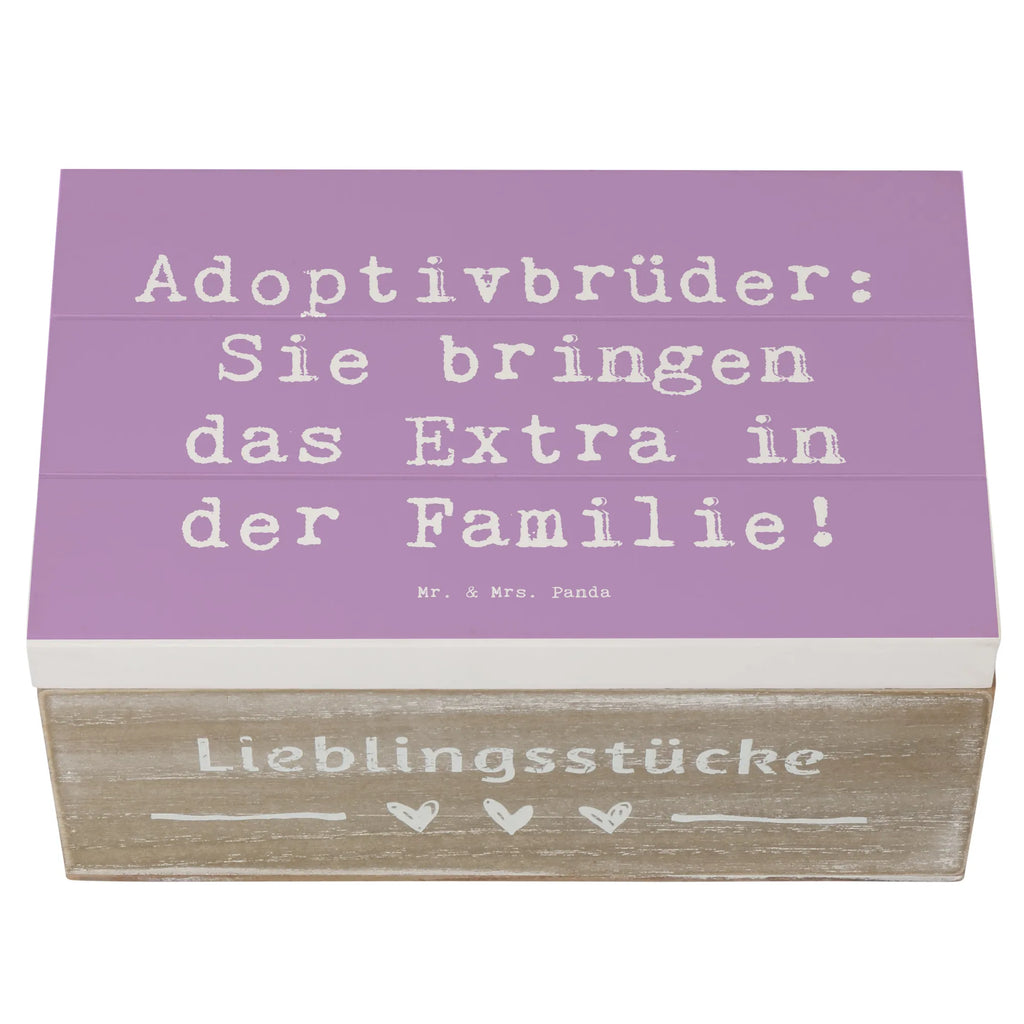 Holzkiste Spruch Adoptivbrüder Extra Holzkiste, Kiste, Schatzkiste, Truhe, Schatulle, XXL, Erinnerungsbox, Erinnerungskiste, Dekokiste, Aufbewahrungsbox, Geschenkbox, Geschenkdose, Familie, Vatertag, Muttertag, Bruder, Schwester, Mama, Papa, Oma, Opa