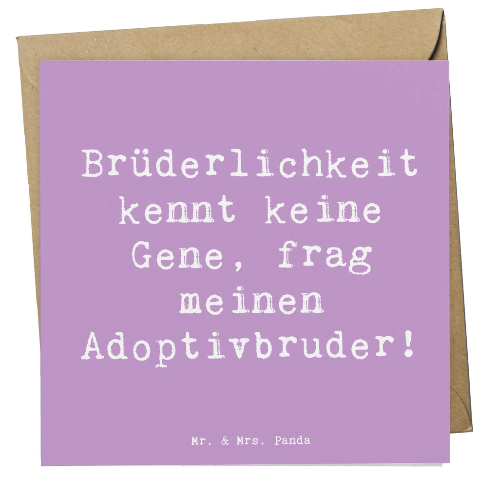 Deluxe Karte Spruch Adoptivbruder Liebe Karte, Grußkarte, Klappkarte, Einladungskarte, Glückwunschkarte, Hochzeitskarte, Geburtstagskarte, Hochwertige Grußkarte, Hochwertige Klappkarte, Familie, Vatertag, Muttertag, Bruder, Schwester, Mama, Papa, Oma, Opa