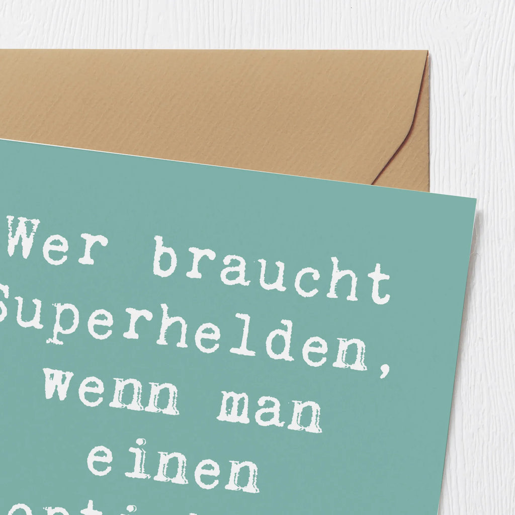 Deluxe Karte Spruch Held Adoptivbruder Karte, Grußkarte, Klappkarte, Einladungskarte, Glückwunschkarte, Hochzeitskarte, Geburtstagskarte, Hochwertige Grußkarte, Hochwertige Klappkarte, Familie, Vatertag, Muttertag, Bruder, Schwester, Mama, Papa, Oma, Opa