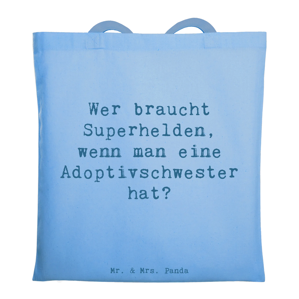 Tragetasche Spruch Adoptivschwester Heldin Beuteltasche, Beutel, Einkaufstasche, Jutebeutel, Stoffbeutel, Tasche, Shopper, Umhängetasche, Strandtasche, Schultertasche, Stofftasche, Tragetasche, Badetasche, Jutetasche, Einkaufstüte, Laptoptasche, Familie, Vatertag, Muttertag, Bruder, Schwester, Mama, Papa, Oma, Opa