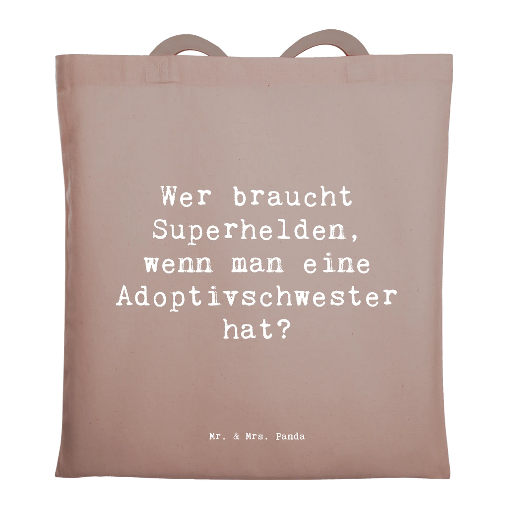Tragetasche Spruch Adoptivschwester Heldin Beuteltasche, Beutel, Einkaufstasche, Jutebeutel, Stoffbeutel, Tasche, Shopper, Umhängetasche, Strandtasche, Schultertasche, Stofftasche, Tragetasche, Badetasche, Jutetasche, Einkaufstüte, Laptoptasche, Familie, Vatertag, Muttertag, Bruder, Schwester, Mama, Papa, Oma, Opa