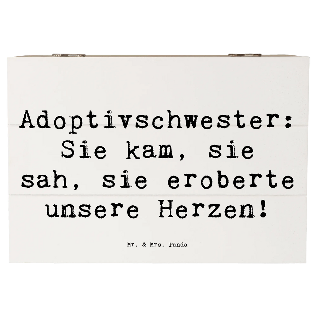 Holzkiste Spruch Adoptivschwester Herz Holzkiste, Kiste, Schatzkiste, Truhe, Schatulle, XXL, Erinnerungsbox, Erinnerungskiste, Dekokiste, Aufbewahrungsbox, Geschenkbox, Geschenkdose, Familie, Vatertag, Muttertag, Bruder, Schwester, Mama, Papa, Oma, Opa