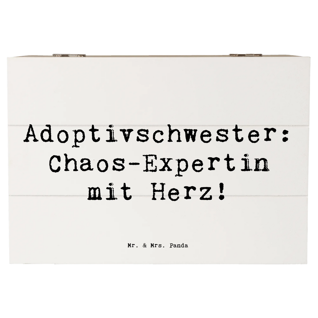 Holzkiste Spruch Adoptivschwester Chaos Holzkiste, Kiste, Schatzkiste, Truhe, Schatulle, XXL, Erinnerungsbox, Erinnerungskiste, Dekokiste, Aufbewahrungsbox, Geschenkbox, Geschenkdose, Familie, Vatertag, Muttertag, Bruder, Schwester, Mama, Papa, Oma, Opa