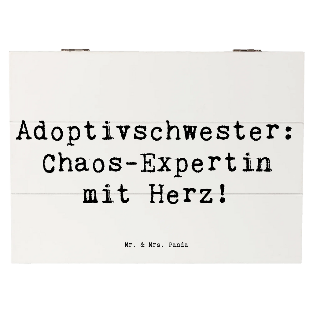 Holzkiste Spruch Adoptivschwester Chaos Holzkiste, Kiste, Schatzkiste, Truhe, Schatulle, XXL, Erinnerungsbox, Erinnerungskiste, Dekokiste, Aufbewahrungsbox, Geschenkbox, Geschenkdose, Familie, Vatertag, Muttertag, Bruder, Schwester, Mama, Papa, Oma, Opa