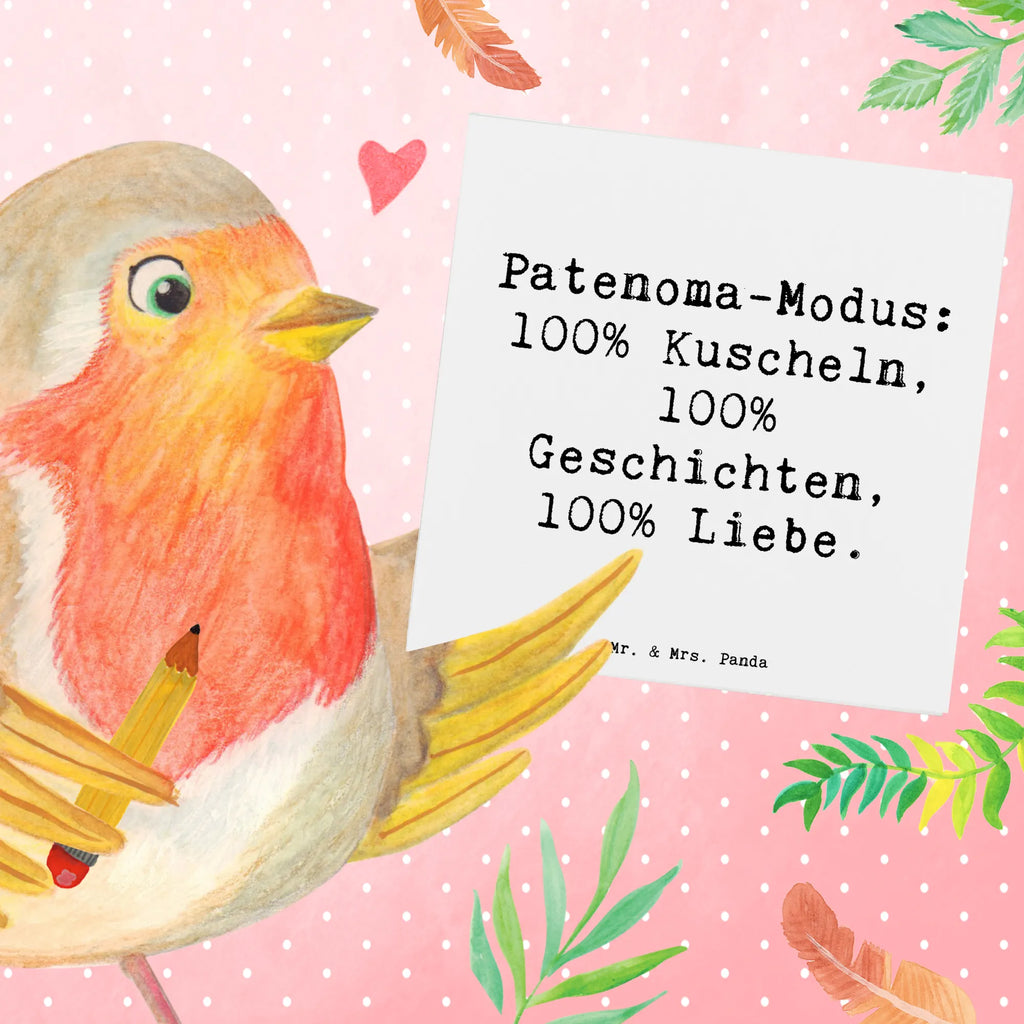 Deluxe Karte Spruch Patenoma Modus Karte, Grußkarte, Klappkarte, Einladungskarte, Glückwunschkarte, Hochzeitskarte, Geburtstagskarte, Hochwertige Grußkarte, Hochwertige Klappkarte, Familie, Vatertag, Muttertag, Bruder, Schwester, Mama, Papa, Oma, Opa