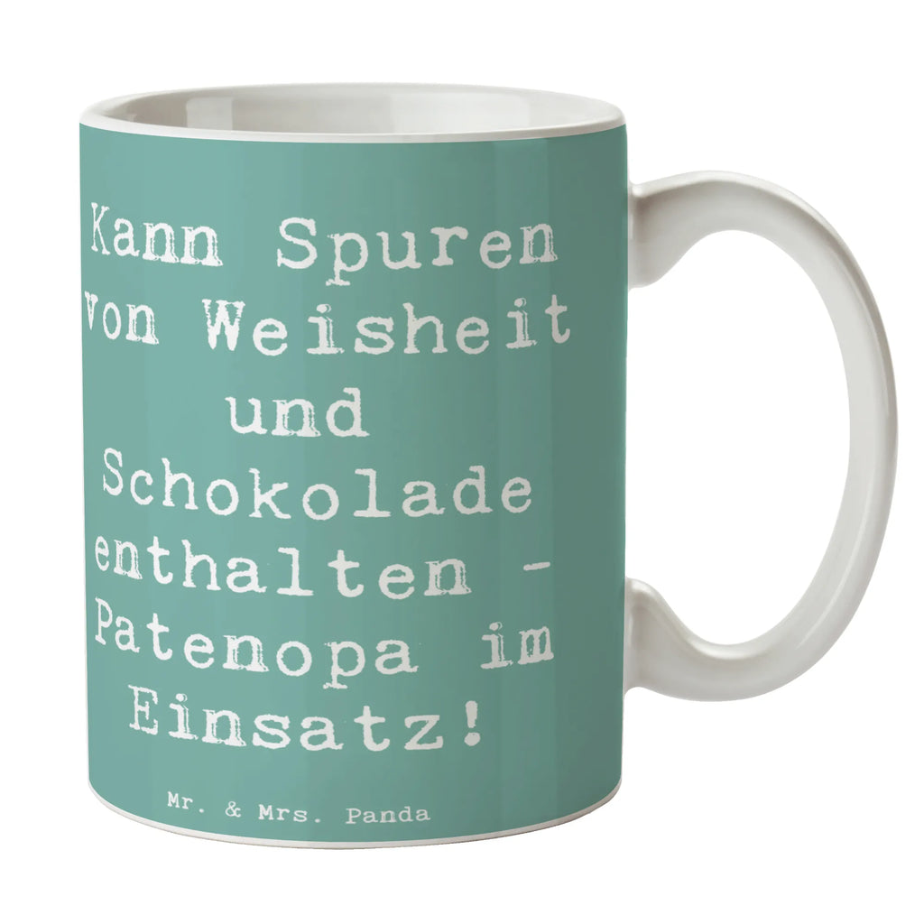 Tasse Spruch Patenopa und Weisheit Tasse, Kaffeetasse, Teetasse, Becher, Kaffeebecher, Teebecher, Keramiktasse, Porzellantasse, Büro Tasse, Geschenk Tasse, Tasse Sprüche, Tasse Motive, Kaffeetassen, Tasse bedrucken, Designer Tasse, Cappuccino Tassen, Schöne Teetassen, Familie, Vatertag, Muttertag, Bruder, Schwester, Mama, Papa, Oma, Opa