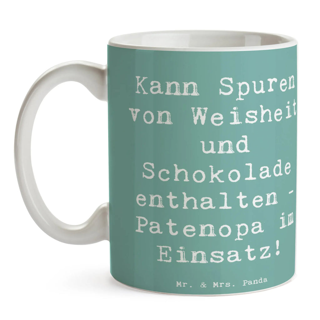 Tasse Spruch Patenopa und Weisheit Tasse, Kaffeetasse, Teetasse, Becher, Kaffeebecher, Teebecher, Keramiktasse, Porzellantasse, Büro Tasse, Geschenk Tasse, Tasse Sprüche, Tasse Motive, Kaffeetassen, Tasse bedrucken, Designer Tasse, Cappuccino Tassen, Schöne Teetassen, Familie, Vatertag, Muttertag, Bruder, Schwester, Mama, Papa, Oma, Opa