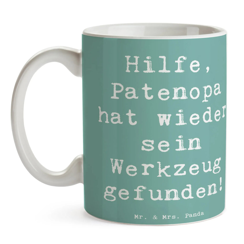 Tasse Spruch Patenopa Abenteuer Tasse, Kaffeetasse, Teetasse, Becher, Kaffeebecher, Teebecher, Keramiktasse, Porzellantasse, Büro Tasse, Geschenk Tasse, Tasse Sprüche, Tasse Motive, Kaffeetassen, Tasse bedrucken, Designer Tasse, Cappuccino Tassen, Schöne Teetassen, Familie, Vatertag, Muttertag, Bruder, Schwester, Mama, Papa, Oma, Opa