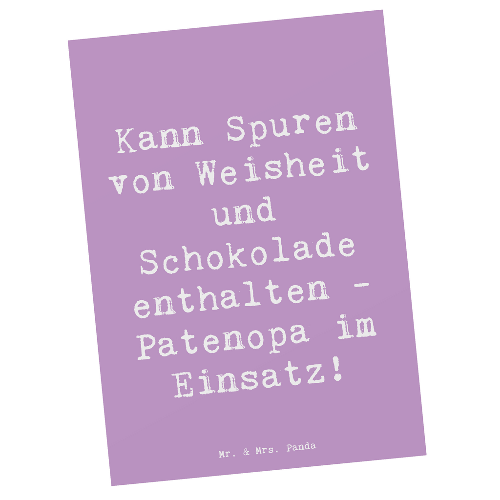 Postkarte Spruch Patenopa und Weisheit Postkarte, Karte, Geschenkkarte, Grußkarte, Einladung, Ansichtskarte, Geburtstagskarte, Einladungskarte, Dankeskarte, Ansichtskarten, Einladung Geburtstag, Einladungskarten Geburtstag, Familie, Vatertag, Muttertag, Bruder, Schwester, Mama, Papa, Oma, Opa