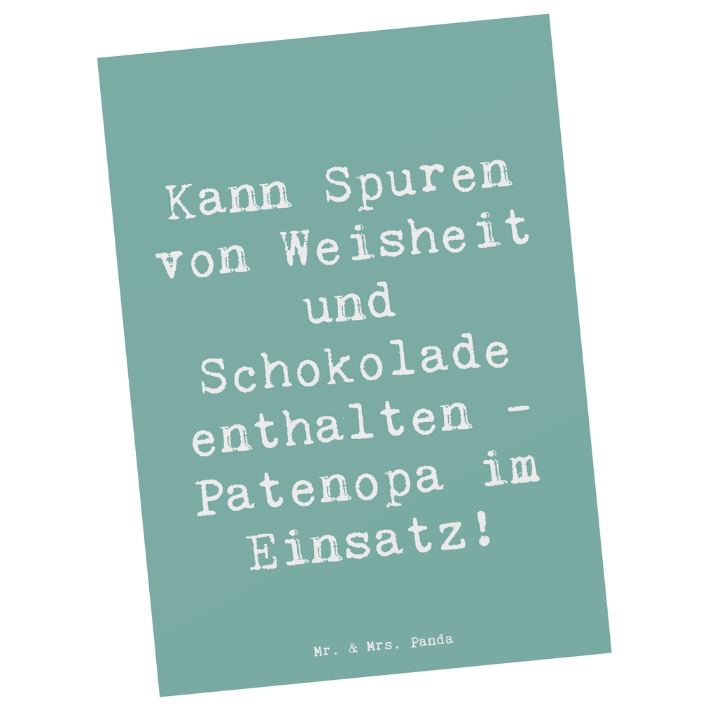 Postkarte Spruch Patenopa und Weisheit Postkarte, Karte, Geschenkkarte, Grußkarte, Einladung, Ansichtskarte, Geburtstagskarte, Einladungskarte, Dankeskarte, Ansichtskarten, Einladung Geburtstag, Einladungskarten Geburtstag, Familie, Vatertag, Muttertag, Bruder, Schwester, Mama, Papa, Oma, Opa