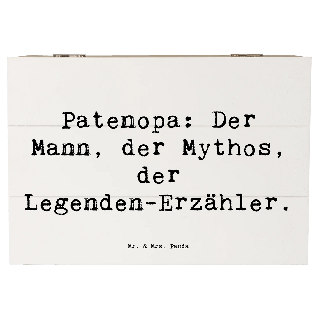 Holzkiste Spruch Patenopa Legende Holzkiste, Kiste, Schatzkiste, Truhe, Schatulle, XXL, Erinnerungsbox, Erinnerungskiste, Dekokiste, Aufbewahrungsbox, Geschenkbox, Geschenkdose, Familie, Vatertag, Muttertag, Bruder, Schwester, Mama, Papa, Oma, Opa