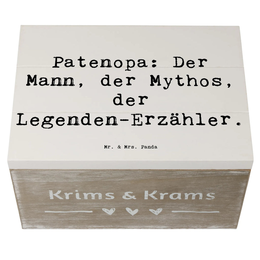 Holzkiste Spruch Patenopa Legende Holzkiste, Kiste, Schatzkiste, Truhe, Schatulle, XXL, Erinnerungsbox, Erinnerungskiste, Dekokiste, Aufbewahrungsbox, Geschenkbox, Geschenkdose, Familie, Vatertag, Muttertag, Bruder, Schwester, Mama, Papa, Oma, Opa