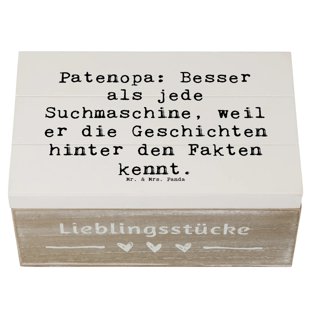 Holzkiste Spruch Patenopa Geschichten Holzkiste, Kiste, Schatzkiste, Truhe, Schatulle, XXL, Erinnerungsbox, Erinnerungskiste, Dekokiste, Aufbewahrungsbox, Geschenkbox, Geschenkdose, Familie, Vatertag, Muttertag, Bruder, Schwester, Mama, Papa, Oma, Opa