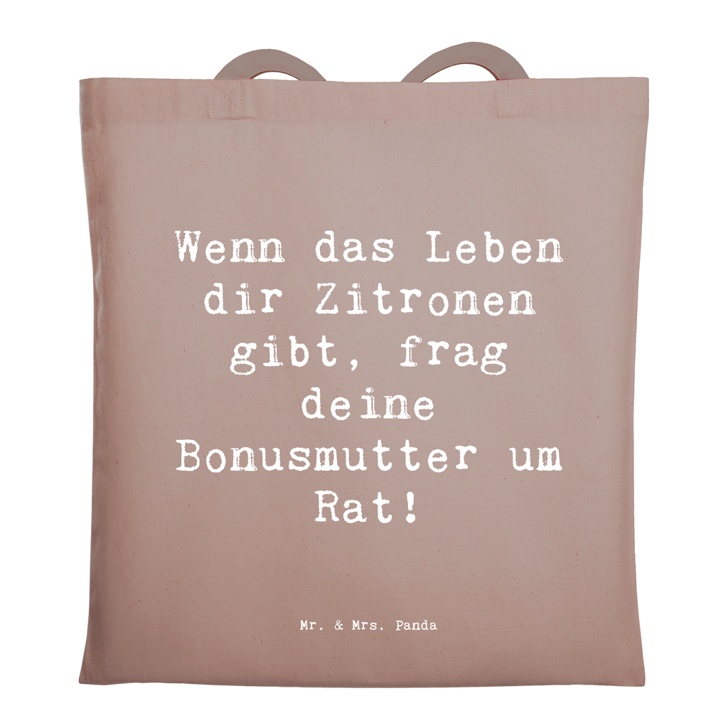 Tragetasche Spruch Rat bei Bonusmutter Beuteltasche, Beutel, Einkaufstasche, Jutebeutel, Stoffbeutel, Tasche, Shopper, Umhängetasche, Strandtasche, Schultertasche, Stofftasche, Tragetasche, Badetasche, Jutetasche, Einkaufstüte, Laptoptasche, Familie, Vatertag, Muttertag, Bruder, Schwester, Mama, Papa, Oma, Opa