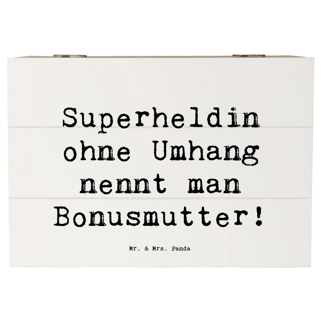 Holzkiste Spruch Bonusmutter Superheld Holzkiste, Kiste, Schatzkiste, Truhe, Schatulle, XXL, Erinnerungsbox, Erinnerungskiste, Dekokiste, Aufbewahrungsbox, Geschenkbox, Geschenkdose, Familie, Vatertag, Muttertag, Bruder, Schwester, Mama, Papa, Oma, Opa